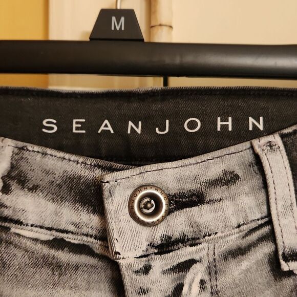 SeanJohn Gray Jeans "Athlete" Tapered w/ Stretch Size 36W 30L - Picture 4 of 9
